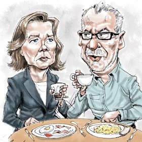  ACTU boss Michele O’Neil and Labor senator Tony Sheldon