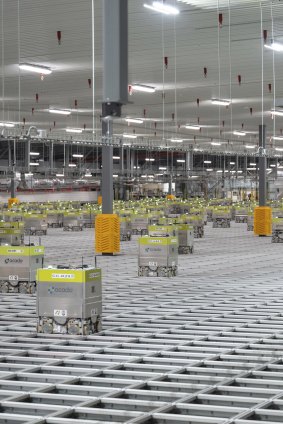 Robots at work in Truganina.