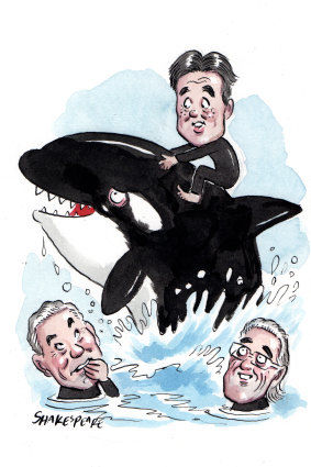 Clark Kirby will succeed Graham Burke as Village Roadshow chief executive. Illustration: John Shakespeare