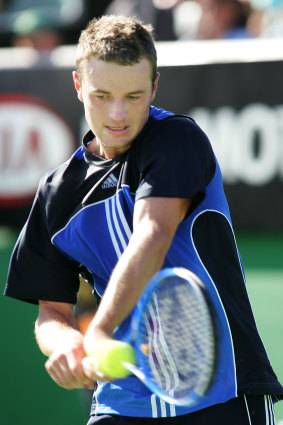 Todd Reid playing at the Australian Open in 2005.