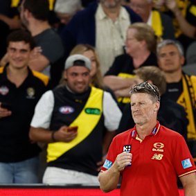 Damien Hardwick had a rough night against his former club.