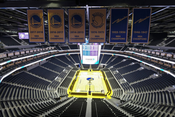 Golden State will play an NBA game in an empty stadium.