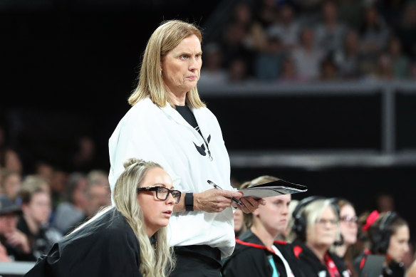 Collingwood Magpies Super Netball coach Nicole Richardson.