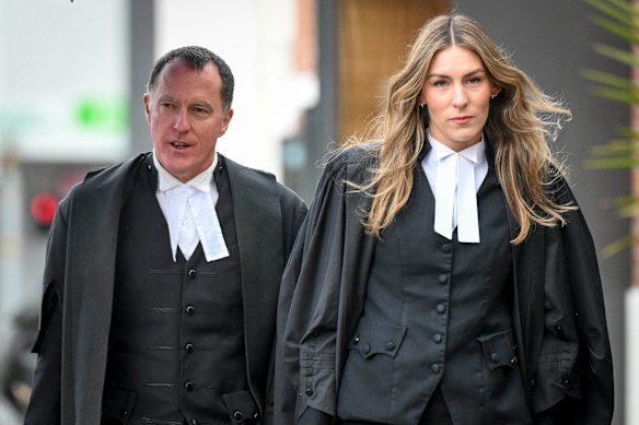 Sophie Stafford and Mandy out of the court last week.