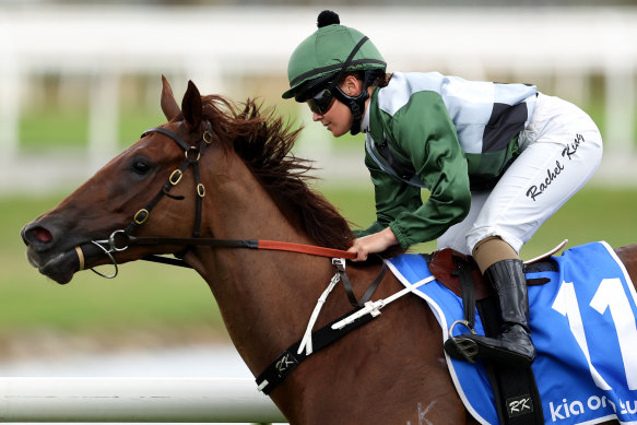 Rachel King eases  Passeggiata to the post at Rosehill on Satjurday. 