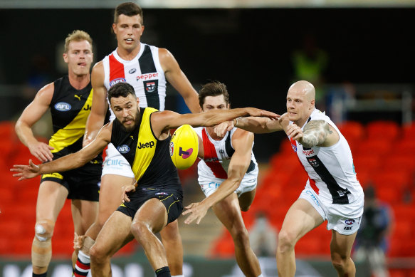 The Tigers will face Port Adelaide after defeating St Kilda on Friday. 