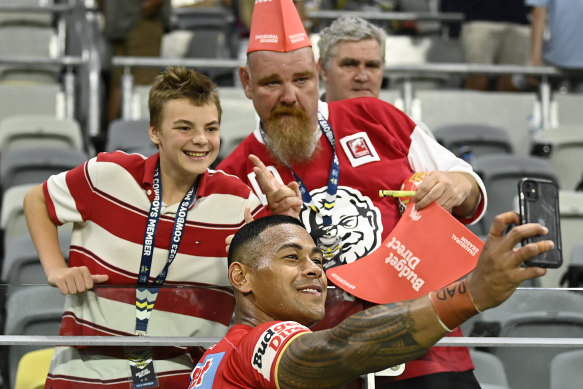 Jamayne Isaako is feeling the love again under Wayne Bennett.