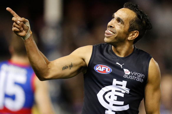 Eddie Betts was spectacular against the Western Bulldogs.