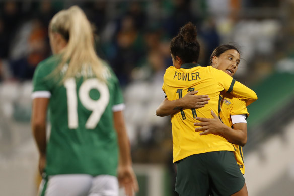 Mary Fowler’s double was one of only two positives coach Tony Gustavsson could find from Australia’s defeat to Ireland.