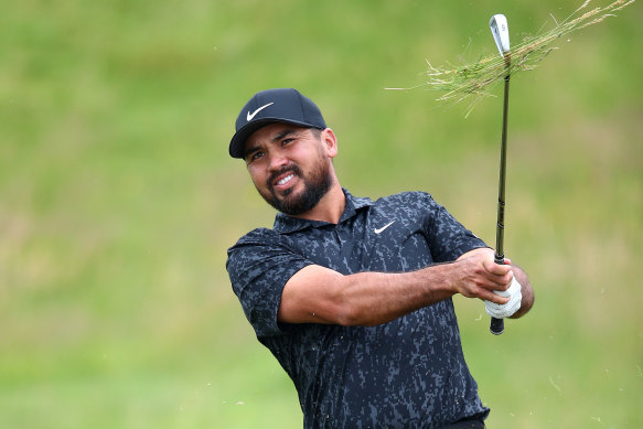 Jason Day during practice for The Open at Royal St George’s this week.