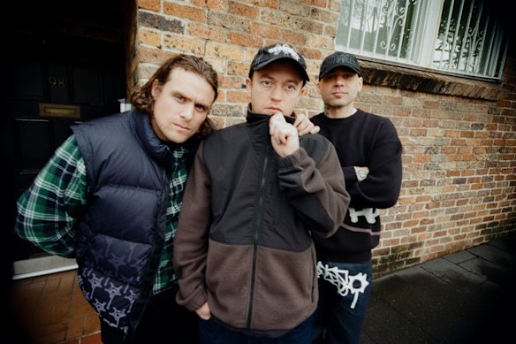 Still baggy: DMA’s are Johnny Took, Tommy O’Dell and Matt Mason.