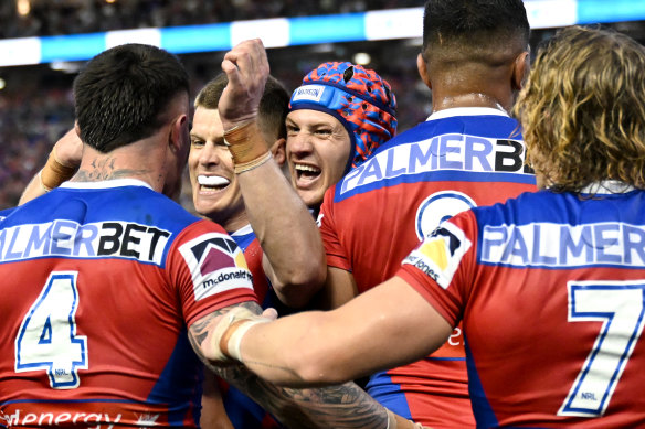 Newcastle scraped into eighth place by downing the Dolphins on Sunday.