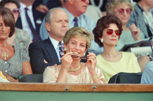 Princess Diana was a regular at Wimbledon in the 1980s and 1990s.