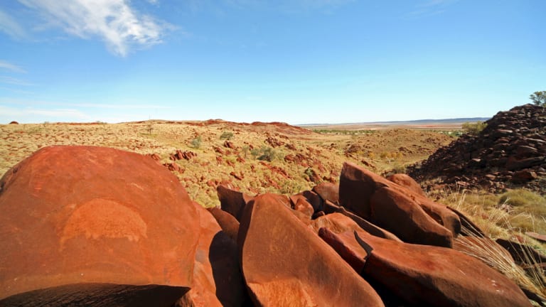 Rock art in the Burrup. 