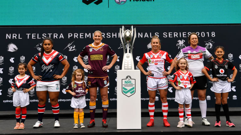 Clean cut: The inaugural NRL women's premiership won't have any bookmakers' logos on playing uniforms or signage.