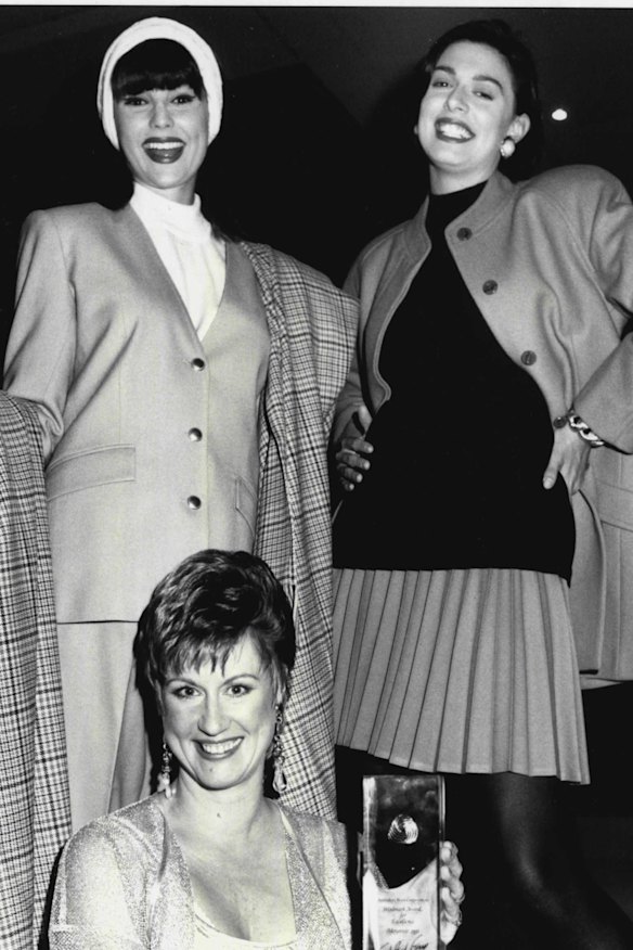 Cutten accepting one of her many awards.