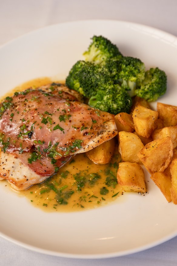 Chicken saltimbocca.