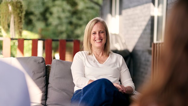 Gallagher at home in Canberra. “You know that line, that ‘this will never happen to me’?” she says. “Well when something does happen to you that you think will never happen, that line doesn’t work any more.”