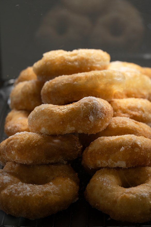 The owners are often known for giving away doughnuts.