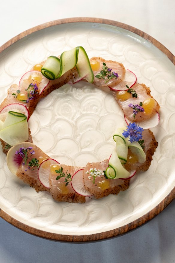 Cured kingfish at Bodrum.