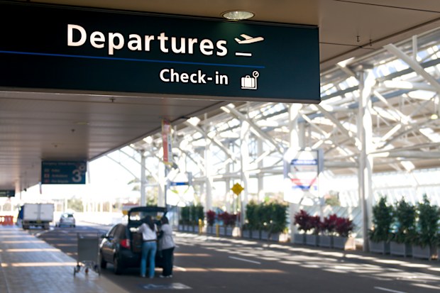 The plane was ready for take-off at Sydney Airport.