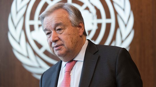 United Nations Secretary-General Antonio Guterres tells the Pacific Island Forum that global greenhouse emissions 'are reaching record levels and show no sign of peaking'.
