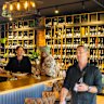 Yarra Valley Wine Co.'s library-like wall of wine.