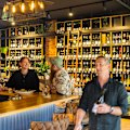 Yarra Valley Wine Co.'s library-like wall of wine.