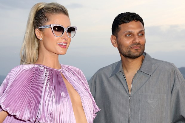 Paris Hilton and Jay Shetty attend a Lizzo performance during the 2023 Cannes Lions Festival
