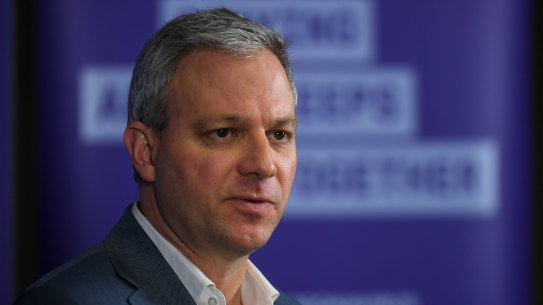 Chief Health Officer Brett Sutton at a press conference this week.