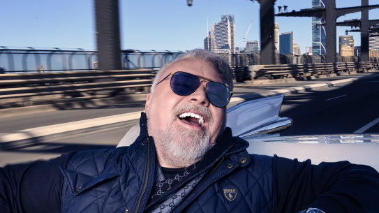 So Sydney it hurts: Kyle Sandilands, photographed for a profile in the Australian Financial Review magazine.