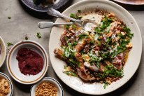 Tahini chicken.