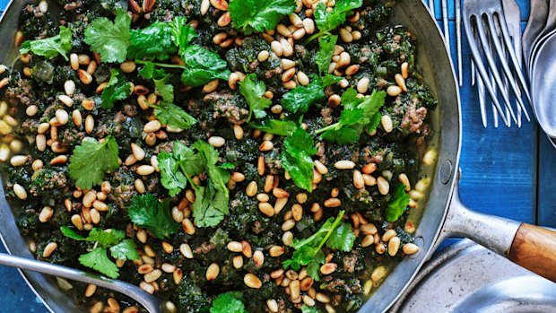 Adam Liaw’s beef and spinach stew riffs on a classic home-style dish in Lebanon.