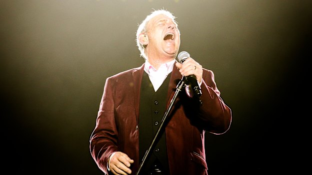 Farnham in full voice at One Electric Day on Cockatoo Island, Sydney, in 2019. “The good news is my vocal cords haven’t been affected by the radiation treatment I’ve had – yet,” he says now.