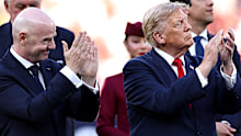 Gianni Infantino and Donald Trump at the World Cup final.