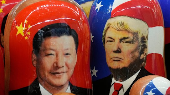 Xi Jinping and Donald Trump.