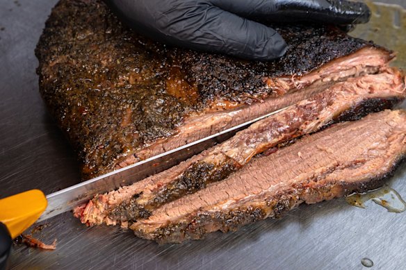 Smoked wagyu brisket.