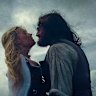 Margot Robbie and Jacob Elordi in Wuthering Heights.