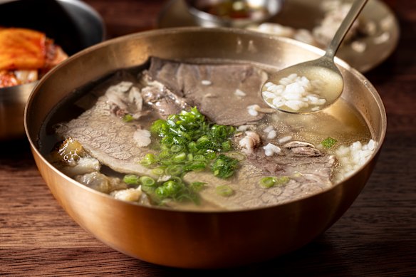 Gomtang beef soup is the signature at Sagye.