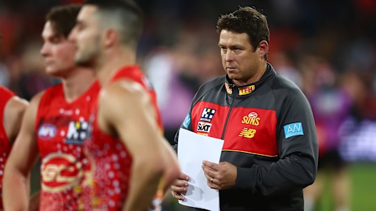 Stuart Dew is out as Gold Coast coach.