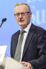 RBA Governor Philip Lowe watches the sizzling property market from the sidelines.