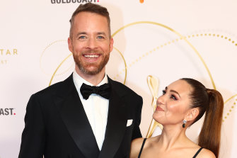 Hamish Blake and Zoe Foster Blake at the 62nd TV Week Logie Awards.