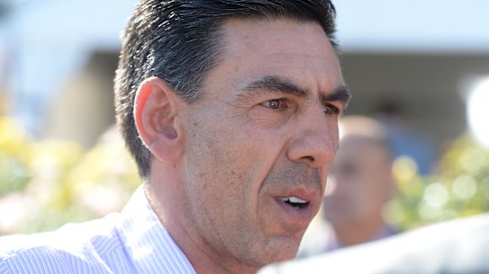 Trainer Peter Gelagotis.