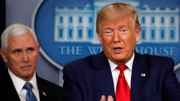 Donald Trump seems anxious that a potential pandemic could upend the election. 