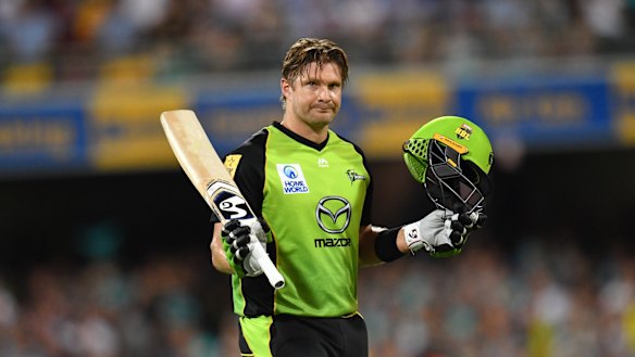 Shane Watson is in the running for the Sydney Thunder coaching role.