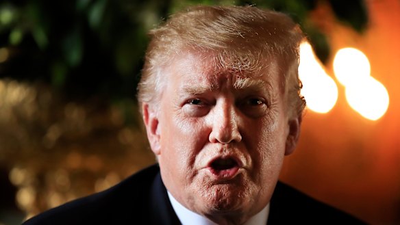 US President Donald Trump is cranking up his battle to build a wall along the border  with Mexico.