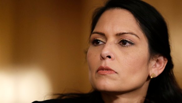 Britain’s Home Secretary Priti Patel.