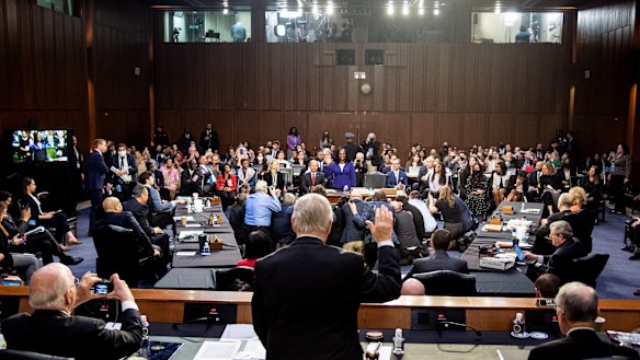 Supreme Court nominee Ketanji Brown Jackson is sworn in during her confirmation hearing.