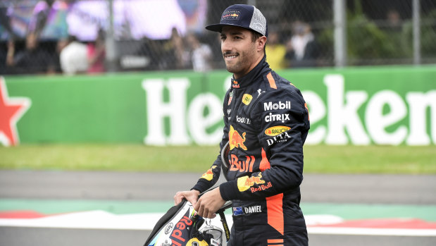 Curtain call: Daniel Ricciardo will don Red Bull colours for the final time this weekend.