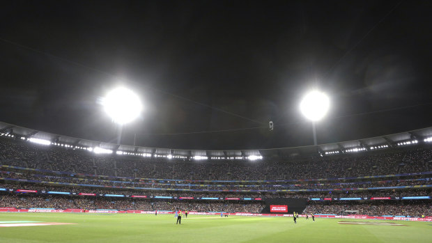 Crowded house: Fans packed the MCG to deliver the highest-ever attendance record for a women's cricket match.